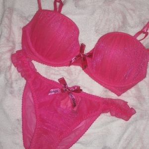 Victoria's Secret Sexy Little Things Pink Bra Set